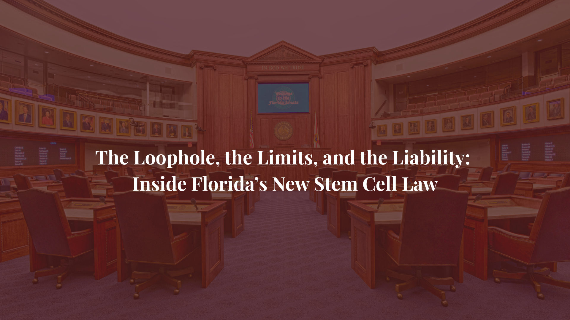 The Loophole, the Limits, and the Liability: Inside Florida’s New Stem Cell Law