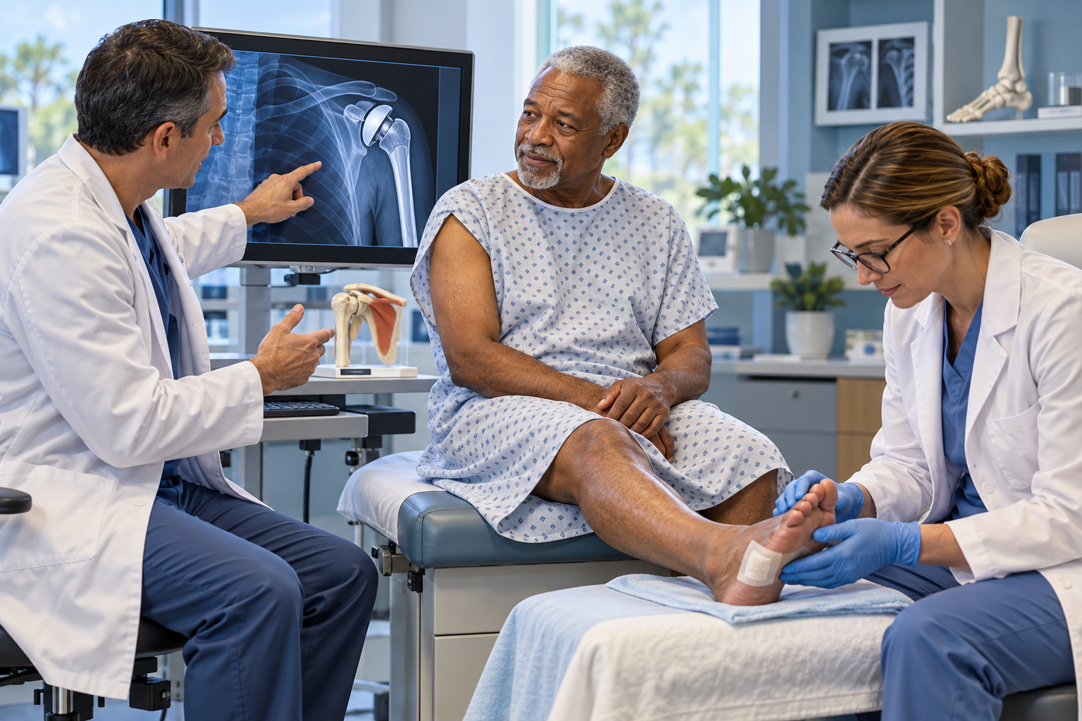 Diabetic Foot Ulcers and Shoulder Replacements?