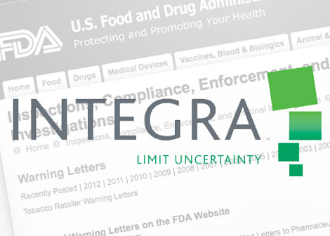Integra Receives FDA Warning Over Quality System