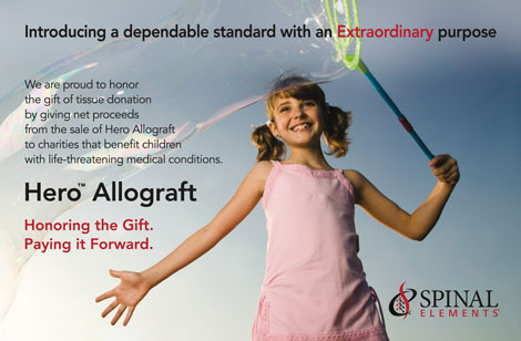 Spinal Elements Introduces Hero Allograft, Honors Donors