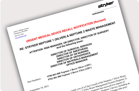 Stryker Recalls Neptune System After Fatality