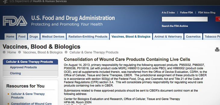 FDA Transfers Some Devices to Biologics Oversight