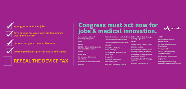 Industry Margins Challenge AdvaMed Device Tax Campaign