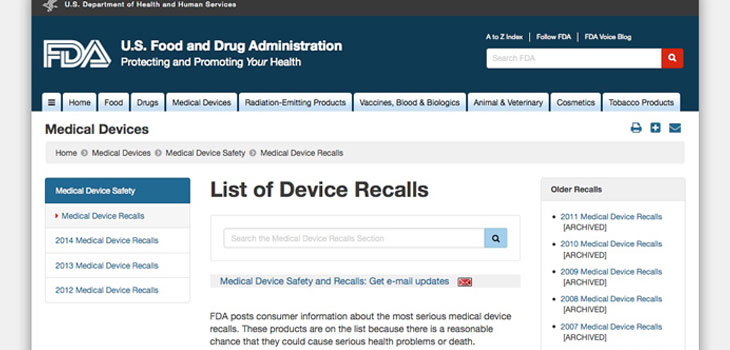 Device Recalls Double in 9 Years