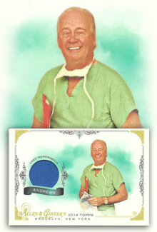 “Jimmy” Andrews, M.D. Gets His Own Baseball Card!