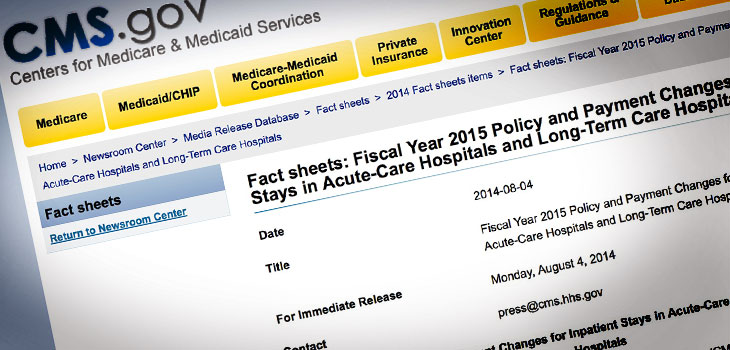 2015 CMS Ortho Hospital Payments Up Slightly