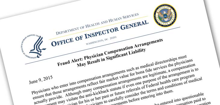 Feds Issue Fraud Alert Over Doc Medical Directorships