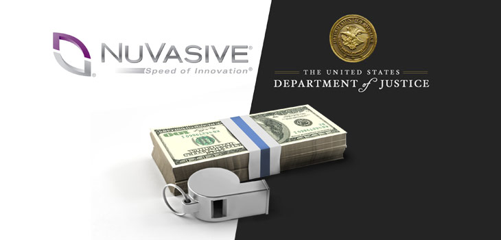 Whistleblower Earns $2.2 Million in NuVasive/DOJ Settlement