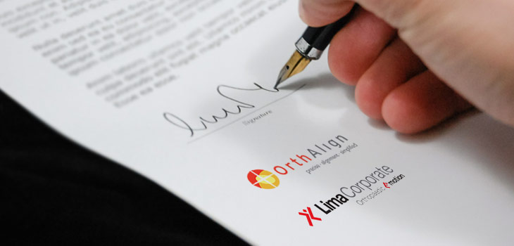 OrthAlign, Lima Corporate Sign Distribution Agreement