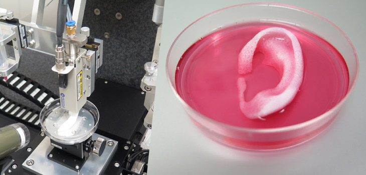 Custom 3D Printer Used to Print Living Tissue