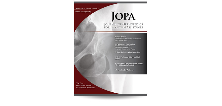 Journal of Orthopedics for Physician Assistants Joins JBJS Family