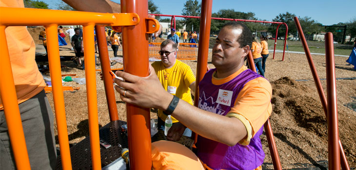 AAOS Playground Build Strengthens Future Generations