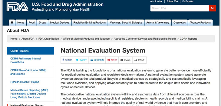 FDA’s New Device Evaluation System