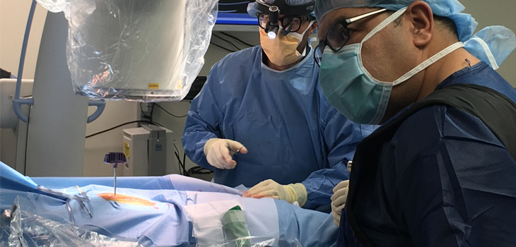North Shore: Second Doing Spinal Kyphoplasty IORT