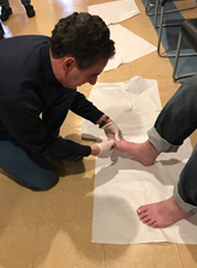 Offering the Gift of Foot Care to Homeless