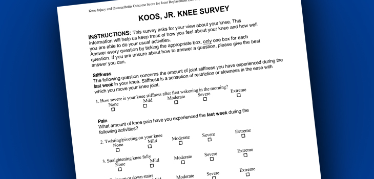 HSS: Shortened KOOS Is Valid!