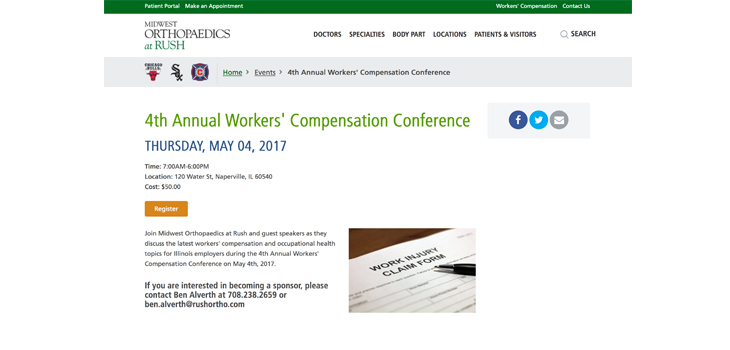 Rush: 4th Annual Workers’ Compensation Conference
