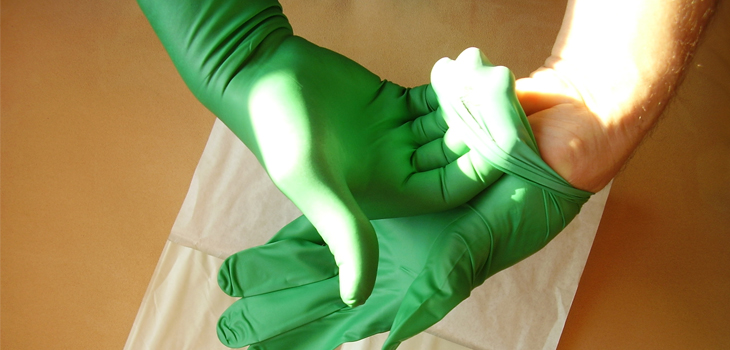 Contaminated Gloves to Contaminated Implants