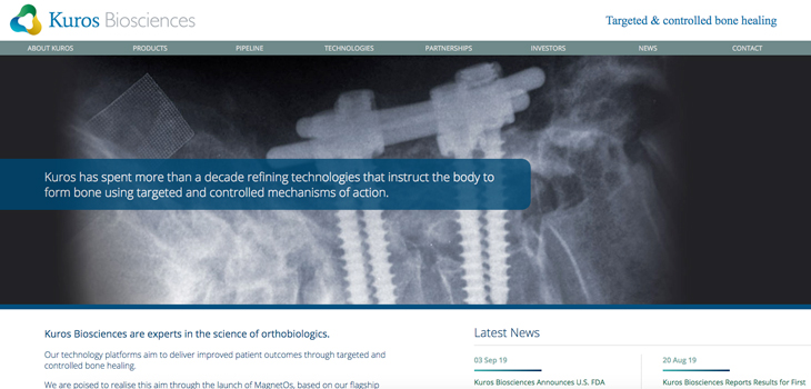 First Ever Drug/Bio Combo IND Approved by FDA for Lumbar Fusion