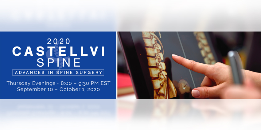 Castellvi Spine, The Premier Small Spine Meeting, September 10