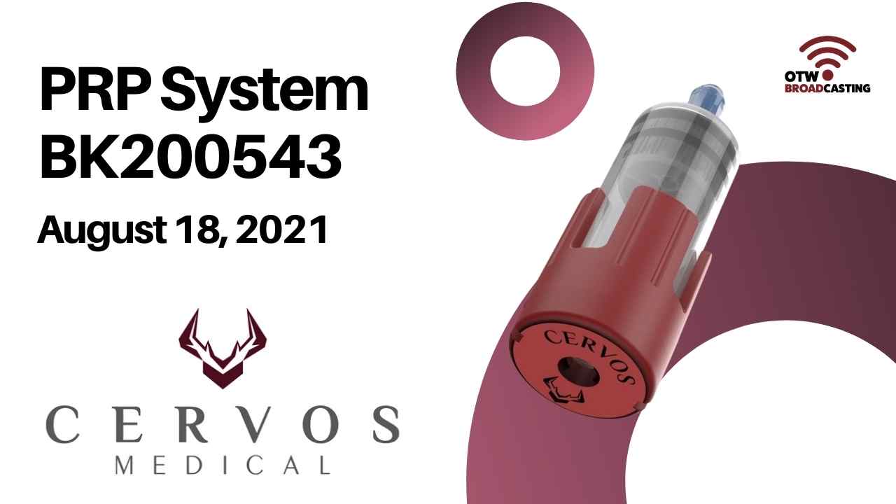 CervosPRP System: 510(k) BK200543