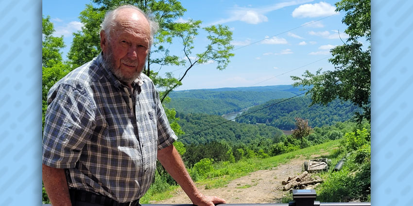 With Art Steffee on His Mountaintop