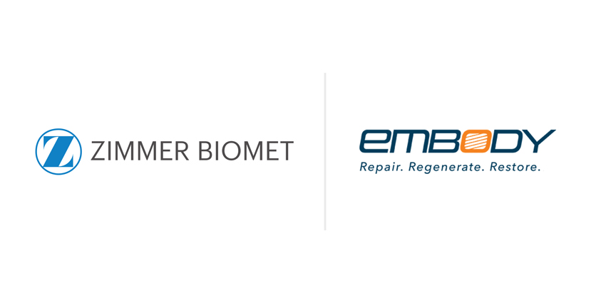 Zimmer Biomet Buys Sports Med Innovator Embody