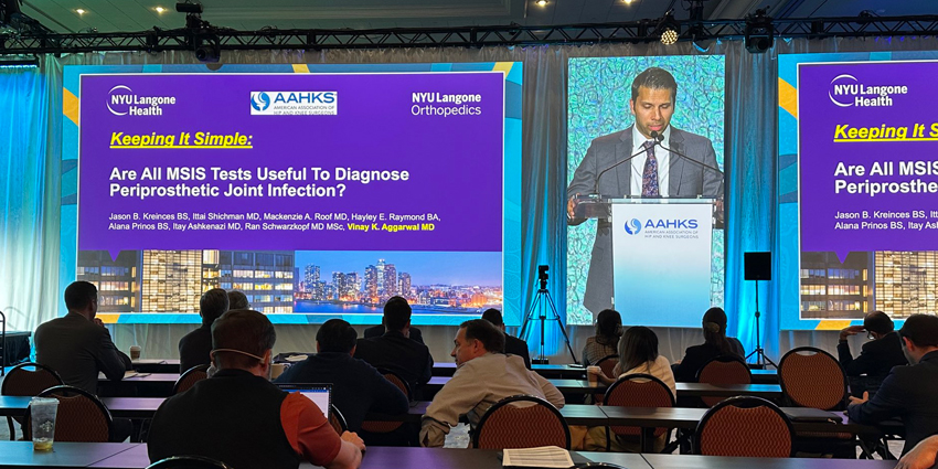 AAHKS Young Investigator Awarded to Infection Research Team