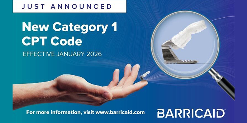 Category 1 CPT Code for Barricaid Annulus Closure