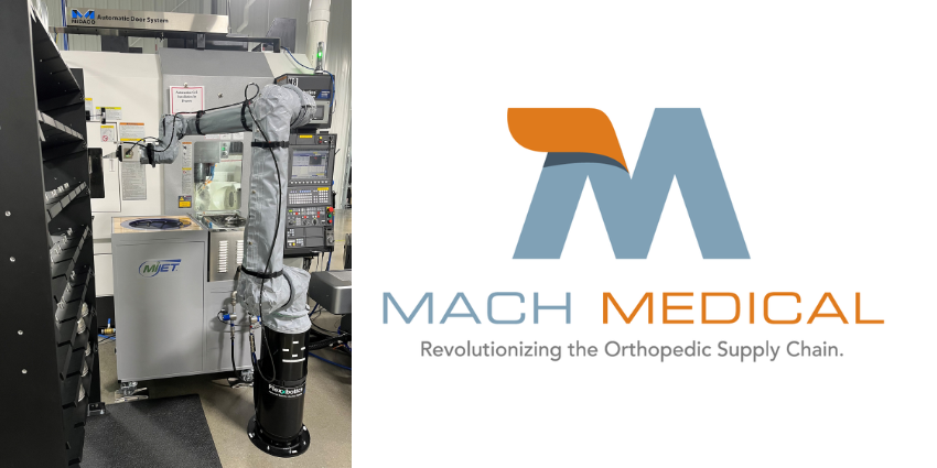 Mach Medical Partners with Flexxbotics to Power Robotic Manufacturing of Orthopedic Implants