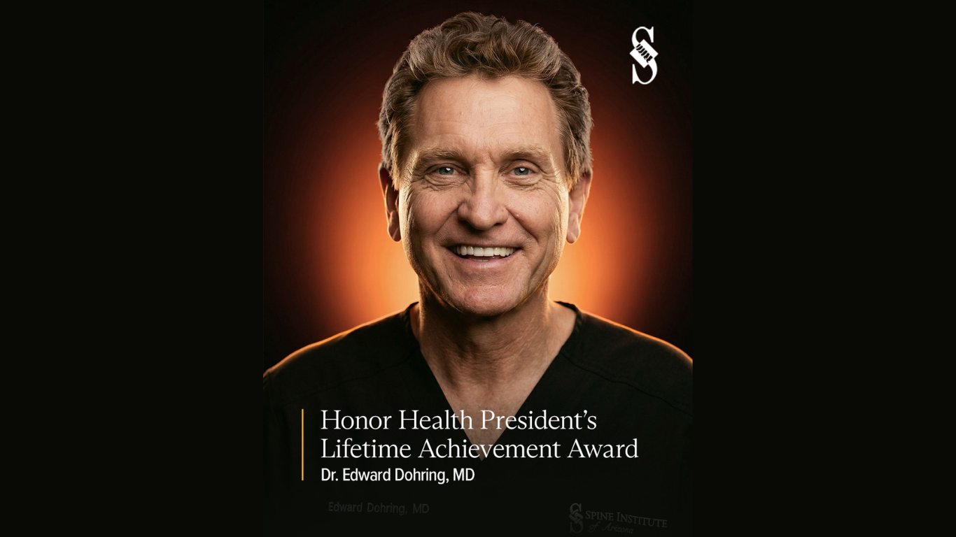 Getting it Straight: Edward Dohring, M.D. Honored for Excellence in Spine Care